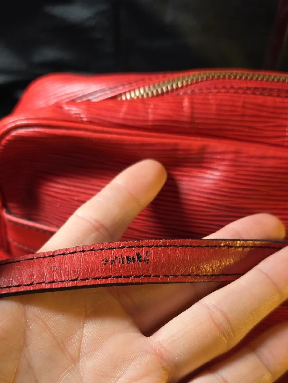 Vintage Louis Vuitton Red Epi Leather Crossbody